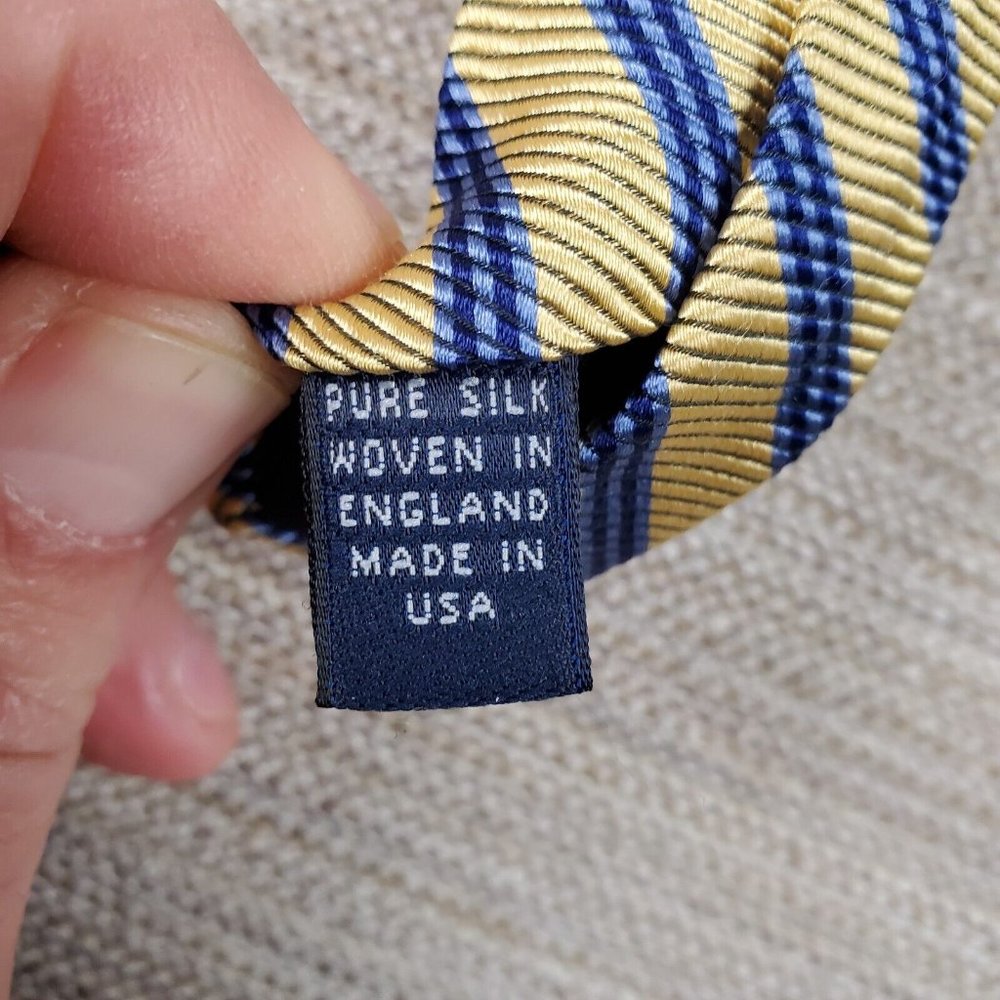 Brooks Brothers Mens Tie Striped USA Corporate Classicore Preppy Normcore - Picture 5 of 13